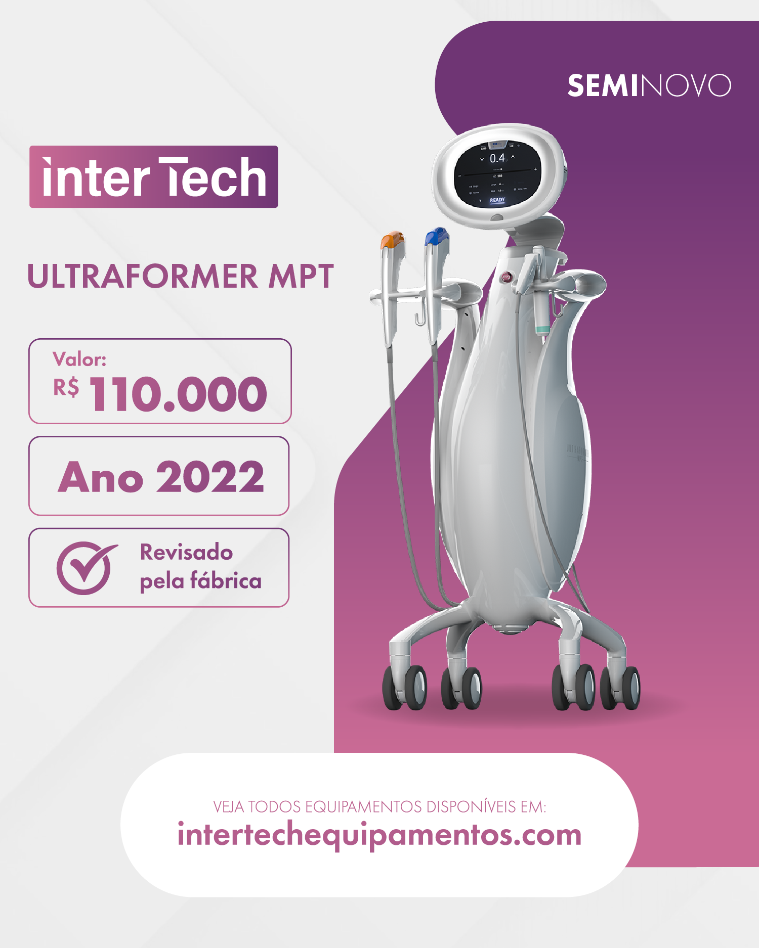 Equipamento seminovo InterTech 01