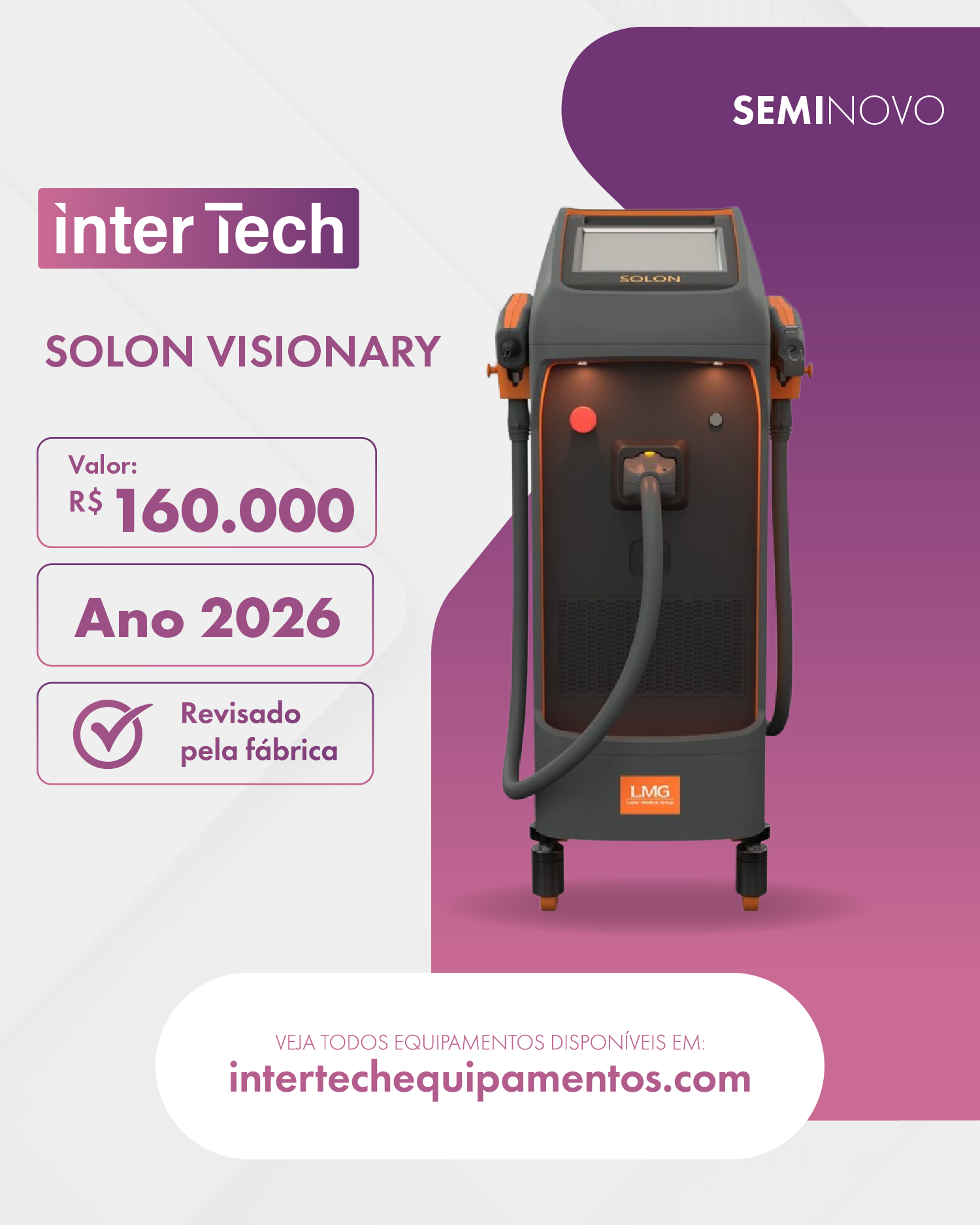 Equipamento seminovo InterTech 02