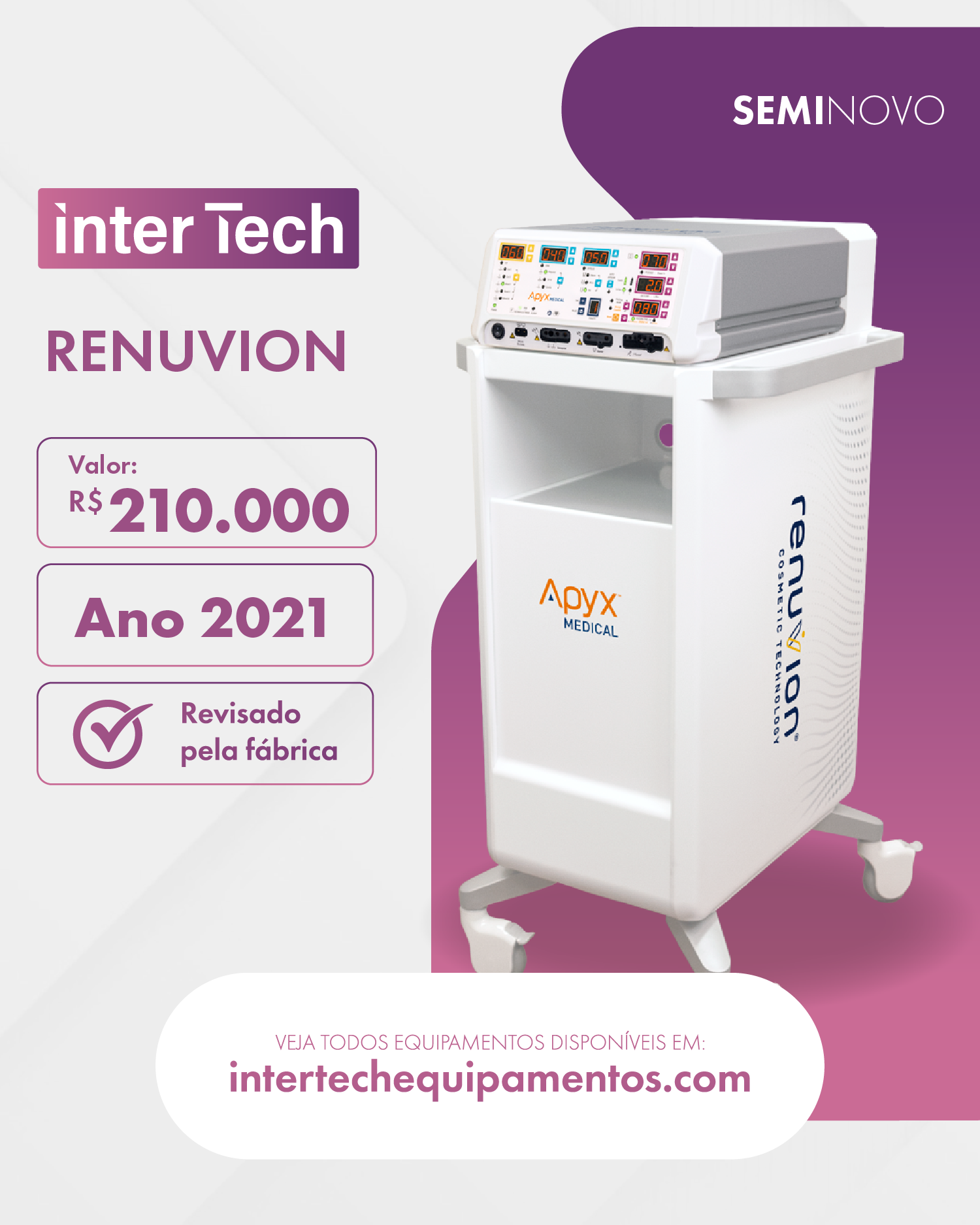 Equipamento seminovo InterTech 05